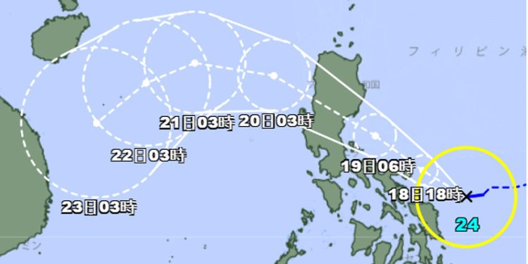 Badai Tropis Fengshen Terbentuk di Dekat Filipina