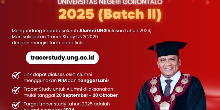 UNG Dorong Alumni 2024 Berpartisipasi dalam Tracer Study 2025 Batch II