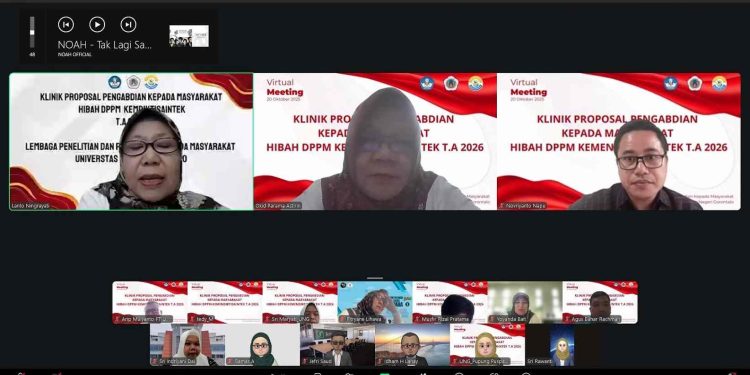 UNG Siapkan Dosen Hadapi Hibah DPPM 2026 Melalui Klinik Proposal Pengabdian
