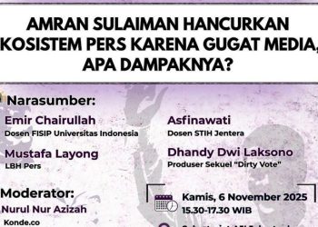 AJI Diskusi Publik Amran Sulaiman Hancurkan Ekosistem Pers