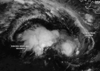 Siklon 09S Mengarah ke Kepulauan Cocos di Samudra Hindia