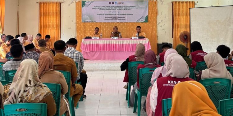 UNUGo Gelar Sosialisasi KKN-PAR dan Teken Kerja Sama dengan Pemerintah Buntulia