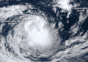 Siklon Tropis Grant Mendekati Kepulauan Cocos