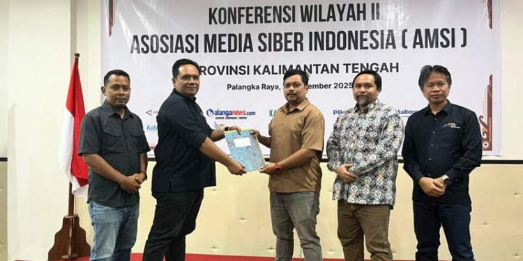 Sunrise dan Prasetyo Terpilih Aklamasi Pimpin AMSI Kalimantan Tengah 2025-2029