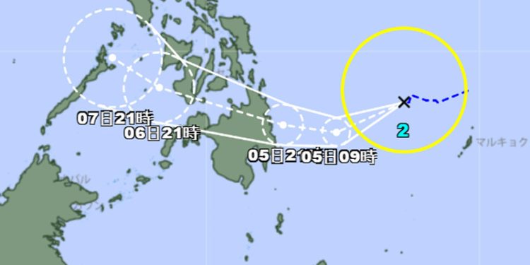 Badai Tropis Penha Terbentuk di Timur Mindanao, Laut Filipina