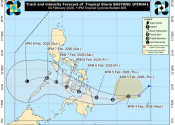Badai Tropis Penha Dapat Membawa Hujan di Sulut dan Gorontalo, Gelombang Laut di Utara Maluku