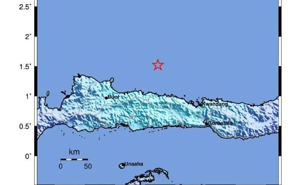 Gempa Dangkal M5,7 di Gorontalo Utara Mekanisme Mendatar Naik