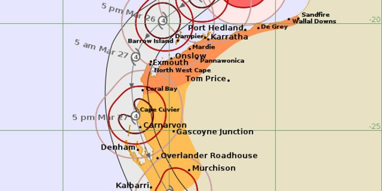 Siklon Tropis Narelle Menguat Menjadi Kategori 3 di Dekat Australia Barat, Samudra Hindia