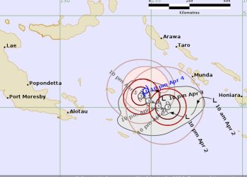 Siklon Tropis Maila Terbentuk di Laut Solomon