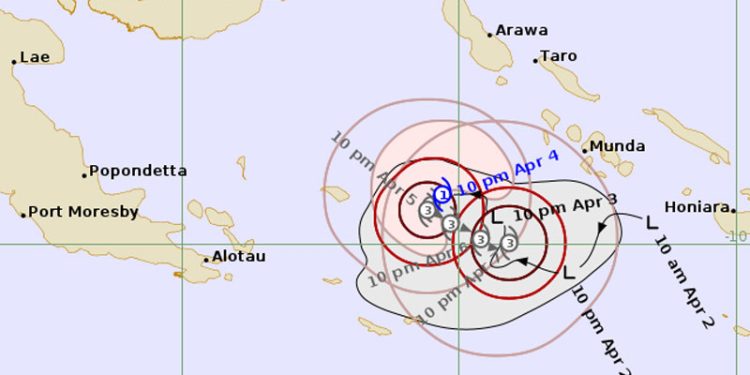 Siklon Tropis Maila Terbentuk di Laut Solomon
