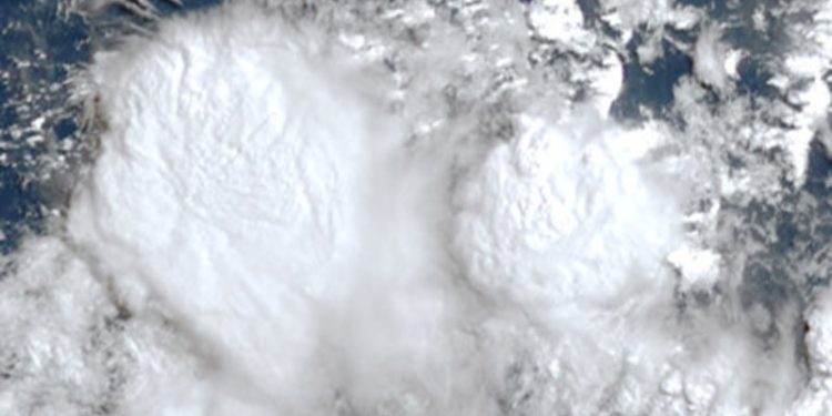 Bibit Siklon Tropis 92S di Barat Laut Kepulauan Cocos (Keeling)