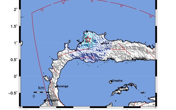 Gempa Darat Guncang Toli-toli