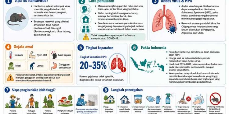 Mengenal Hantavirus, Kelompok Virus Zoonotik yang Ditularkan Hewan Pengerat Seperti Tikus Liar