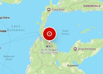 Gempa Kuat dan Merusak yang Mengguncang Palu dan Sigi Dirasakan VI-VII MMI