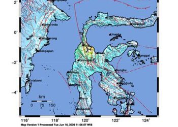 Gempa Darat M6,7 Guncang Palu dan Sigi, Terasa Hingga Gorontalo