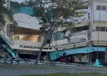 Puluhan Bangunan Roboh Akibat Gempa Dahsyat Dekat Saranggani Filipina Selatan
