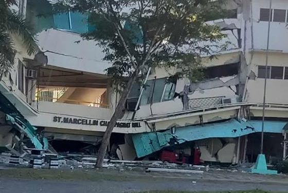 Puluhan Bangunan Roboh Akibat Gempa Dahsyat Dekat Sarangani Filipina Selatan