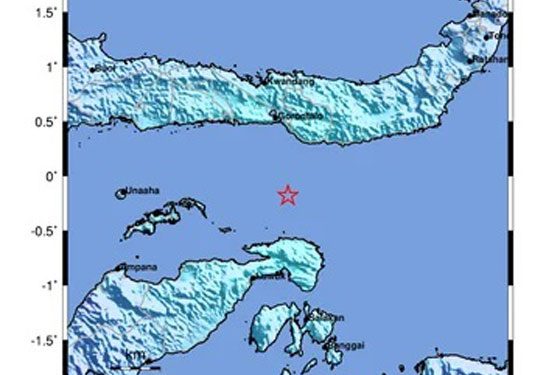 Gempa Teluk Tomini M5,6 Guncang Luwuk