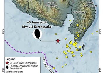 Gempa Dahsyat di Lepas Pantai Sarangani Filipina Selatan Memicu Gelombang Tsunami 1 Meter