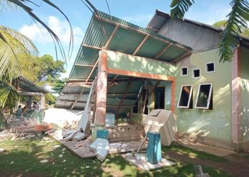Gempa M7,7 di Dekat Sarangani Filipina Selatan Merusak Puluhan Rumah di Kepulauan Sangihe dan Talaud
