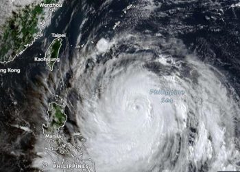 Masih Lebih Dari 1000 km Topan Super Bavi Sudah Mengganggu di Taiwan dan Cina Timur