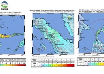 Gempa Sangat Kuat Dalam Sehari di NTT, Sumut dan Sulteng Tidak Saling Berkaitan