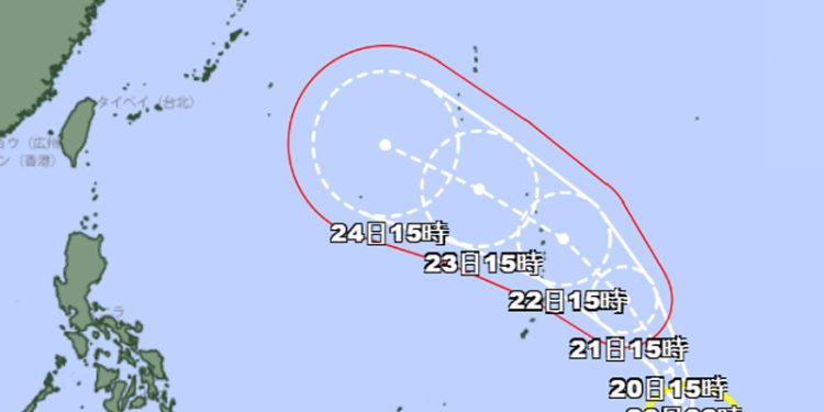 Tropical Storm Saudel Forms Near Micronesia, Heads Toward Southern Japan