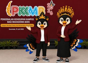 Sambut Ribuan Mahasiswa Baru UNG Perkenalkan Logo dan Maskot Simbol Kampus Berdampak