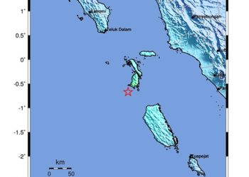 Gempa Laut M 6,1 Dekat Nias Selatan Menguncang Sebagian Wilayah Sumut dan Sumbar
