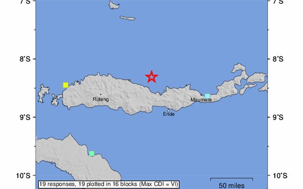 Gempa Dahsyat NTT Akibat Sesar Naik, USGS: 1,5 Juta Orang Diperkirakan Merasakan Guncangan Kuat