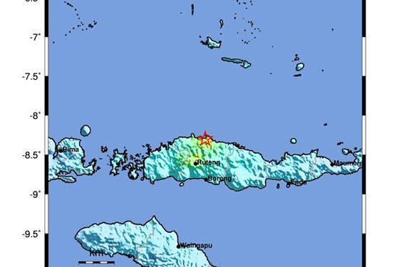 Dua Gempa Darat M 4,8 dan M 5,6 Guncang Manggarai NTT