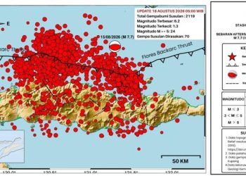 Hindari Bangunan Rusak, BMKG Mencatat 2.119 Gempa Susulan di Flores NTT