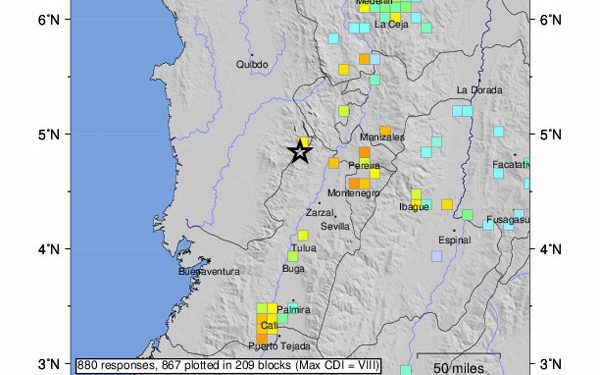 111 Orang Tewas Akibat Gempa Dahsyat M 7,4 di Kolombia