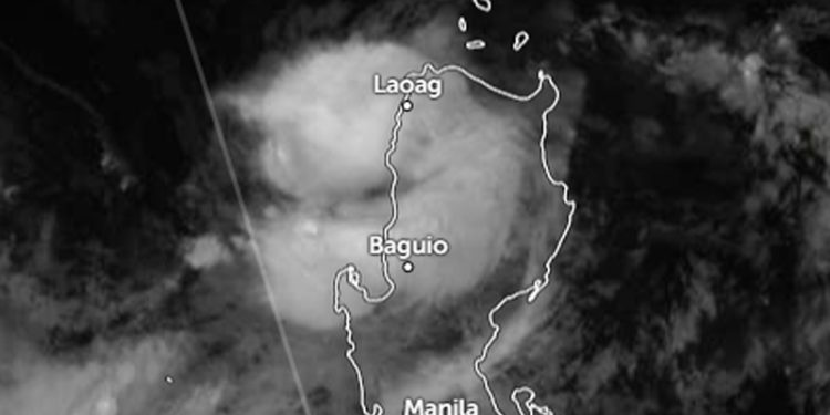 Badai Tropis Kujira Mendarat di Luzon Utara, Filipina