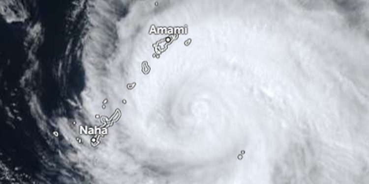 Typhoon Saudel Set to Strike Okinawa and Amami, Japan