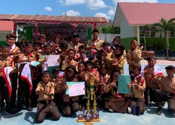 SDN 11 Telaga Raih Juara Umum Pramuka