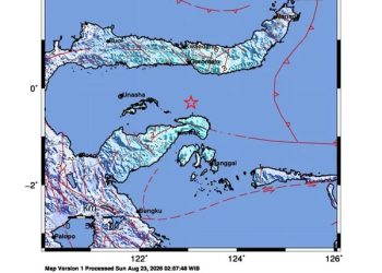 Gempa M 5,4 di Teluk Tomini Guncang Tojo Una-Una dan Banggai