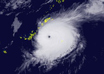 Typhoon Surigae Intensifies Rapidly East of Okinawa