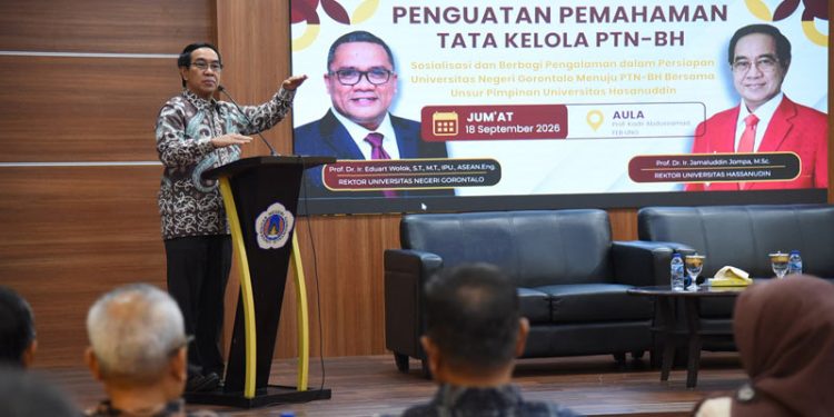 UNG Bahas Tata Kelola Perguruan Tinggi Negeri Badan Hukum di Unhas