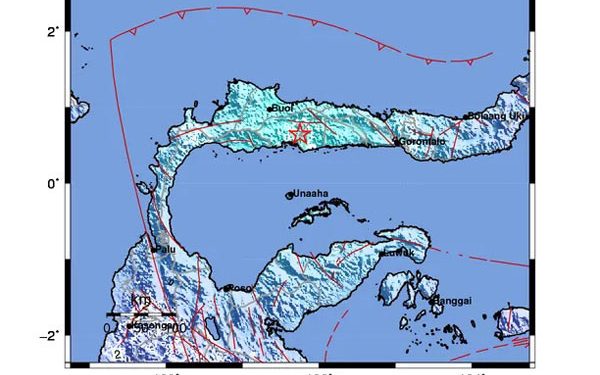 Gempa Darat Magnitudo 5,7 Guncang Pohuwato
