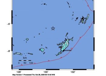 Gempa M 6,4 Guncang Maluku Tenggara Barat