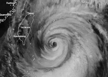 Super Typhoon Champi Weakens East of Taiwan