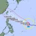 Super Typhoon Champi Heads Toward the East of Taiwan